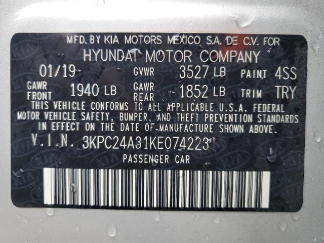 Photo 11 VIN: 3KPC24A31KE074223 - HYUNDAI ACCENT 