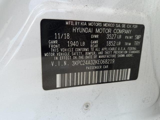 Photo 12 VIN: 3KPC24A32KE068219 - HYUNDAI ACCENT 