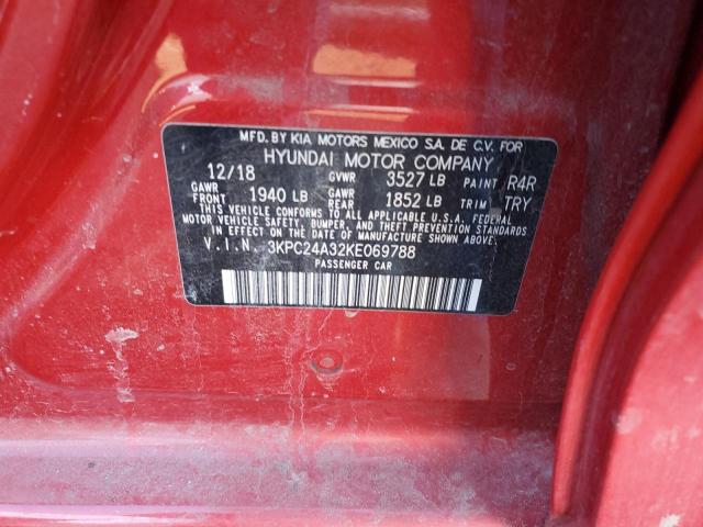 Photo 11 VIN: 3KPC24A32KE069788 - HYUNDAI ACCENT SE 