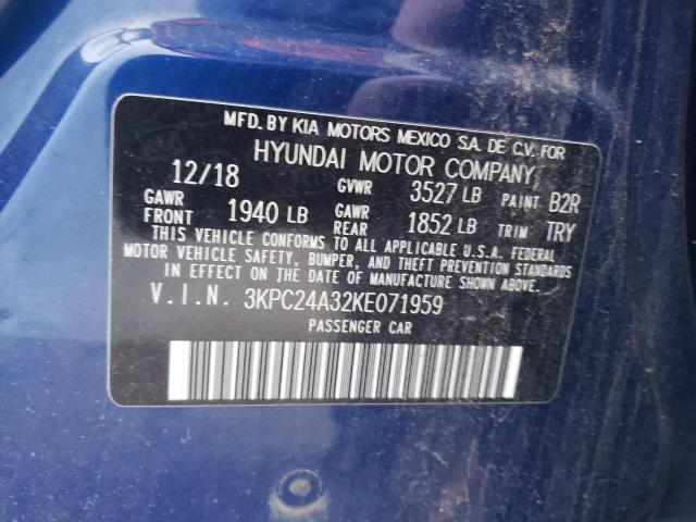 Photo 11 VIN: 3KPC24A32KE071959 - HYUNDAI ACCENT 