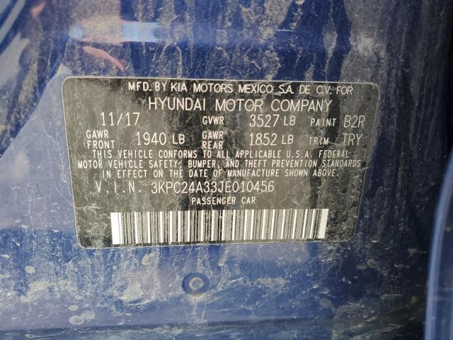 Photo 11 VIN: 3KPC24A33JE010456 - HYUNDAI ACCENT 