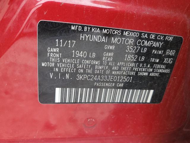 Photo 11 VIN: 3KPC24A33JE012501 - HYUNDAI ACCENT 