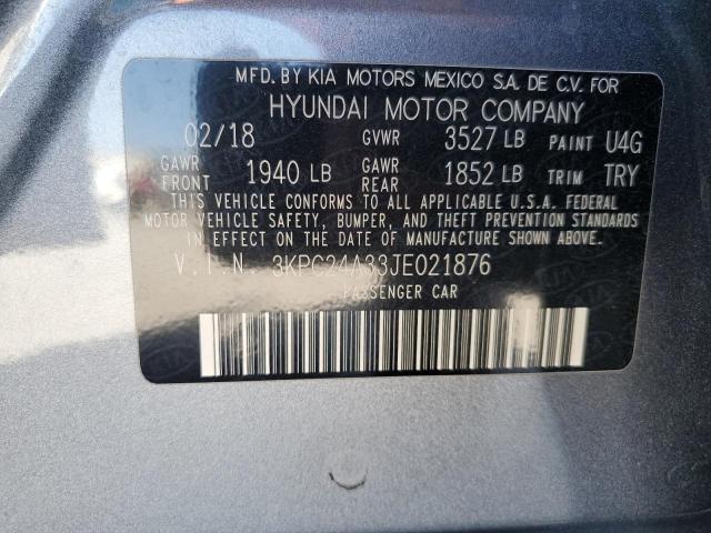 Photo 12 VIN: 3KPC24A33JE021876 - HYUNDAI ACCENT 