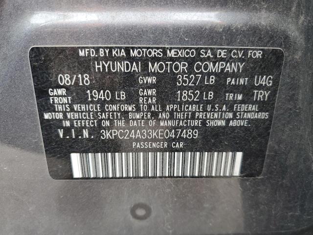 Photo 11 VIN: 3KPC24A33KE047489 - HYUNDAI ACCENT SE 