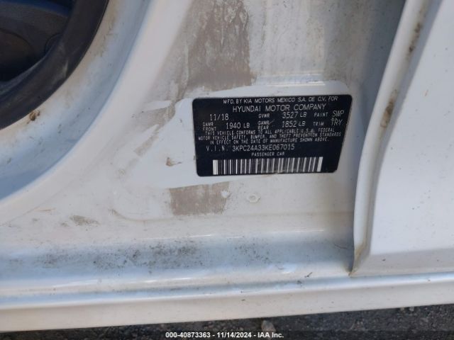 Photo 8 VIN: 3KPC24A33KE067015 - HYUNDAI ACCENT 