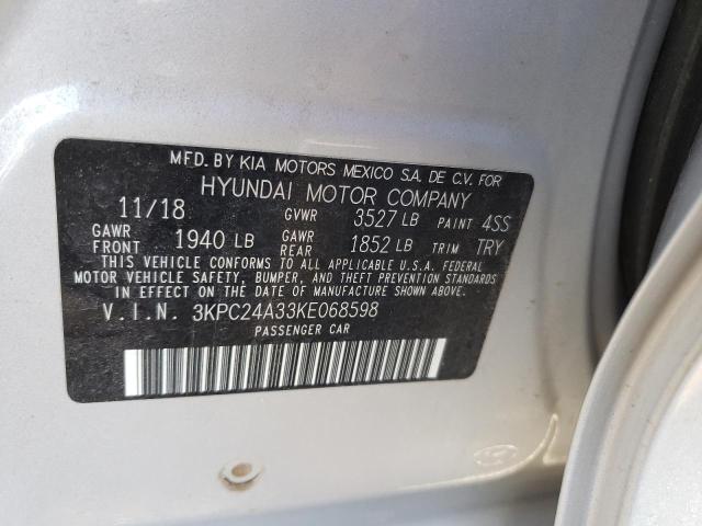 Photo 9 VIN: 3KPC24A33KE068598 - HYUNDAI ACCENT SE 