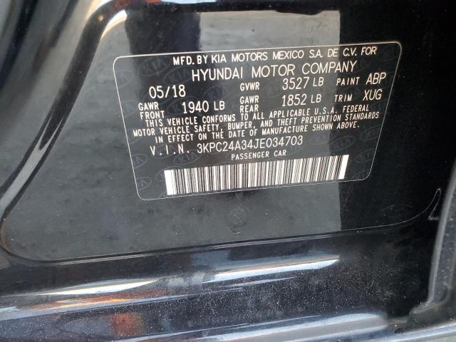 Photo 11 VIN: 3KPC24A34JE034703 - HYUNDAI ACCENT SE 