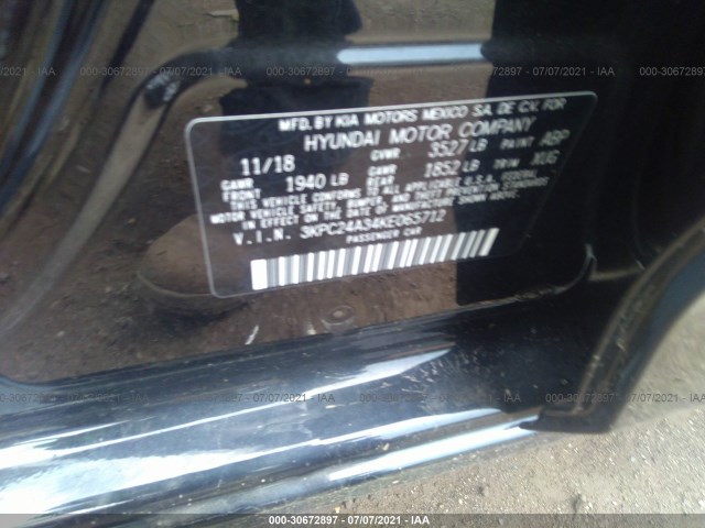 Photo 8 VIN: 3KPC24A34KE065712 - HYUNDAI ACCENT 