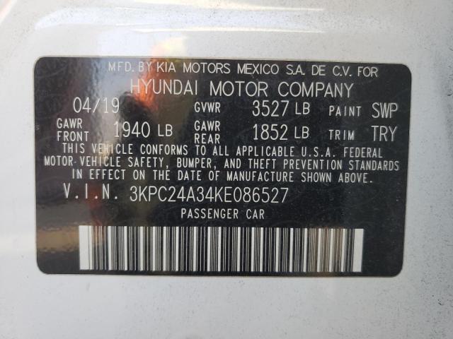 Photo 12 VIN: 3KPC24A34KE086527 - HYUNDAI ACCENT SE 