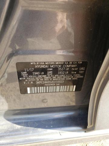 Photo 11 VIN: 3KPC24A35JE010023 - HYUNDAI ACCENT SE 