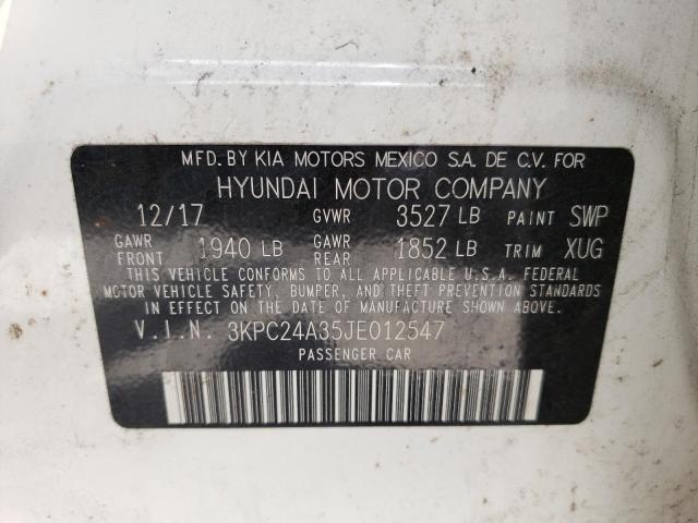 Photo 9 VIN: 3KPC24A35JE012547 - HYUNDAI ACCENT SE 