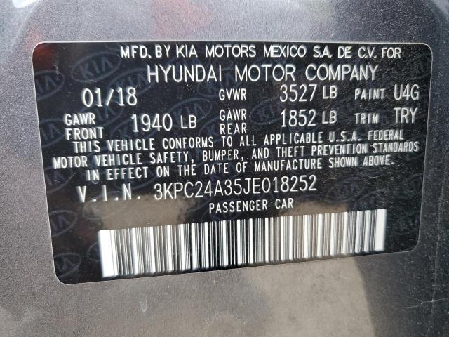 Photo 12 VIN: 3KPC24A35JE018252 - HYUNDAI ACCENT 