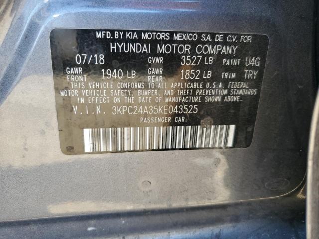 Photo 12 VIN: 3KPC24A35KE043525 - HYUNDAI ACCENT SE 