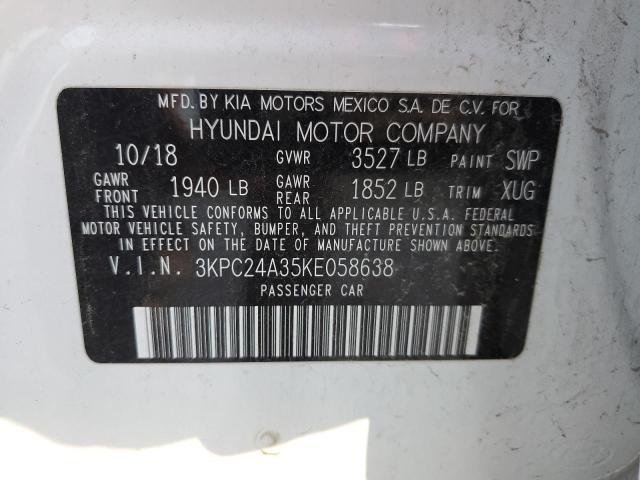 Photo 12 VIN: 3KPC24A35KE058638 - HYUNDAI ACCENT SE 