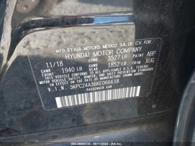 Photo 8 VIN: 3KPC24A36KE066618 - HYUNDAI ACCENT 