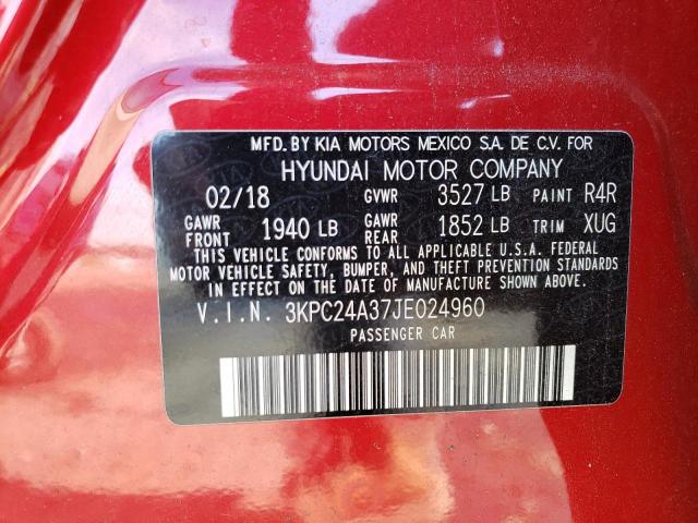 Photo 9 VIN: 3KPC24A37JE024960 - HYUNDAI ACCENT SE 