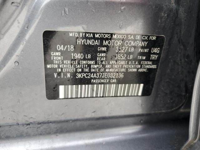 Photo 12 VIN: 3KPC24A37JE032136 - HYUNDAI ACCENT SE 