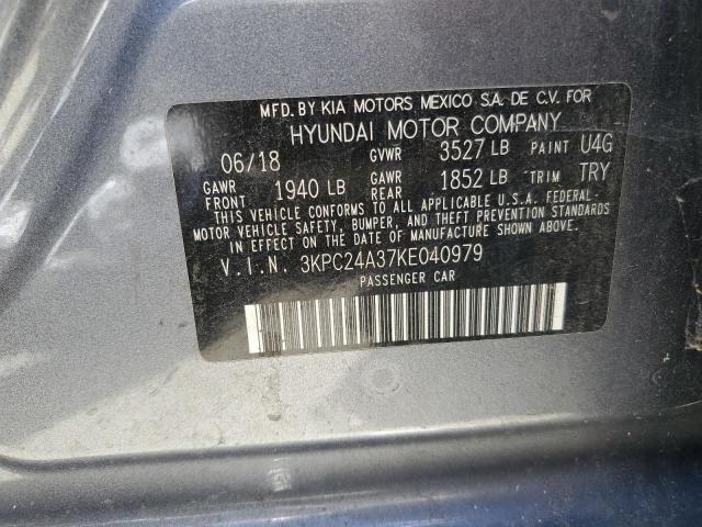 Photo 11 VIN: 3KPC24A37KE040979 - HYUNDAI ACCENT 