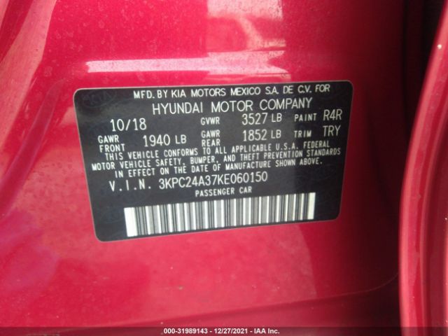 Photo 8 VIN: 3KPC24A37KE060150 - HYUNDAI ACCENT 