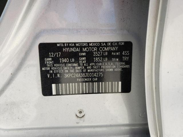 Photo 9 VIN: 3KPC24A38JE014275 - HYUNDAI ACCENT SE 