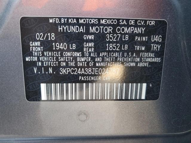 Photo 11 VIN: 3KPC24A38JE024787 - HYUNDAI ACCENT SE 