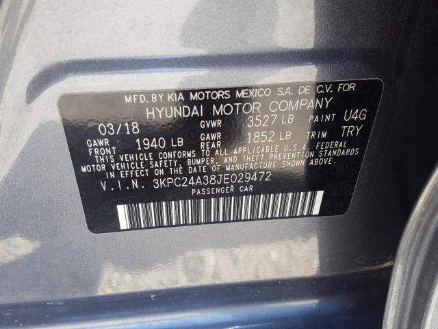 Photo 9 VIN: 3KPC24A38JE029472 - HYUNDAI ACCENT SE 