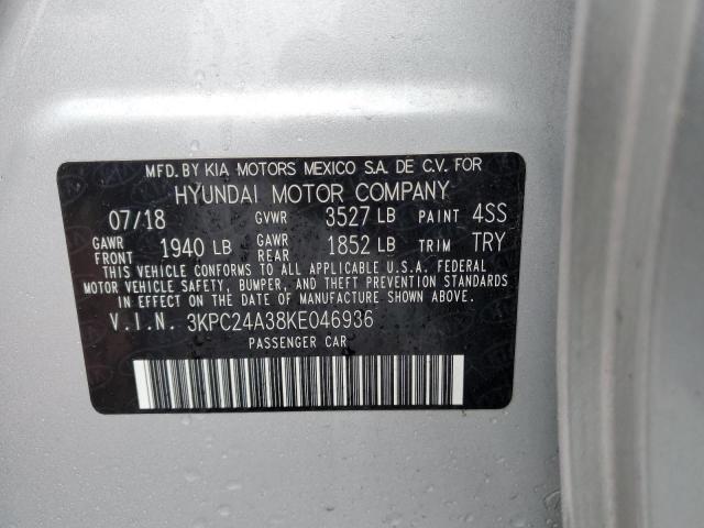 Photo 12 VIN: 3KPC24A38KE046936 - HYUNDAI ACCENT 