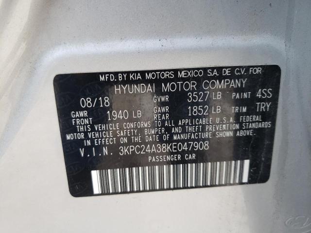 Photo 11 VIN: 3KPC24A38KE047908 - HYUNDAI ACCENT SE 