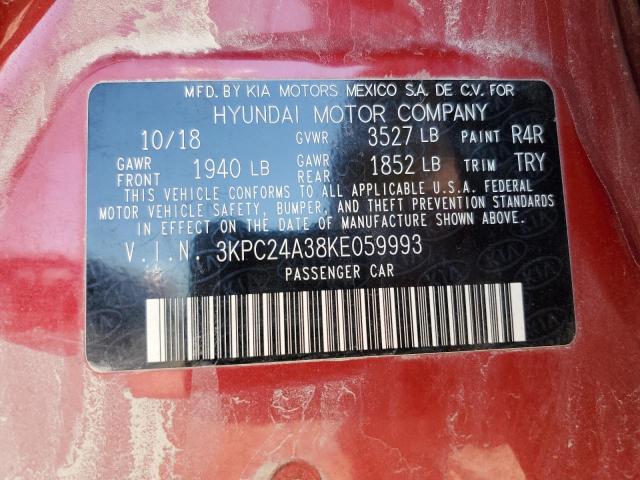 Photo 11 VIN: 3KPC24A38KE059993 - HYUNDAI ACCENT 