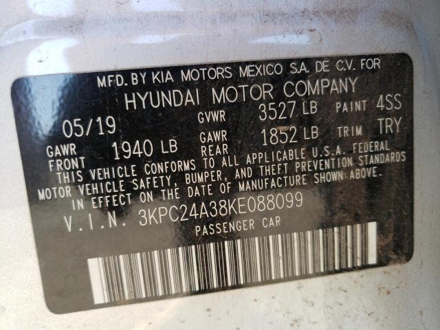 Photo 12 VIN: 3KPC24A38KE088099 - HYUNDAI ACCENT SE 