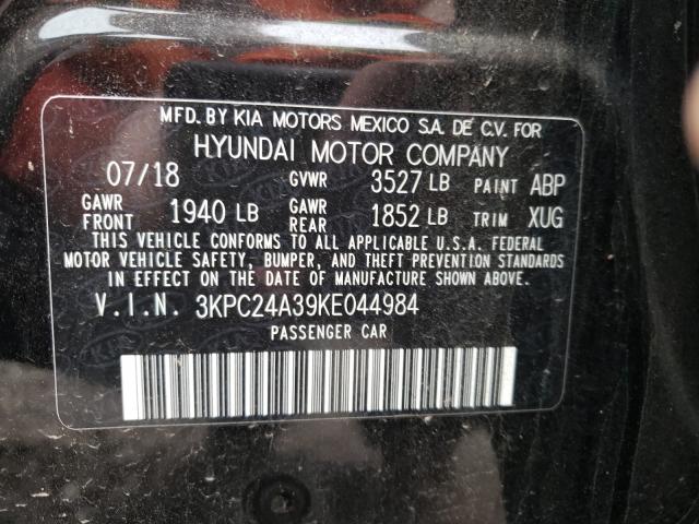 Photo 9 VIN: 3KPC24A39KE044984 - HYUNDAI ACCENT SE 