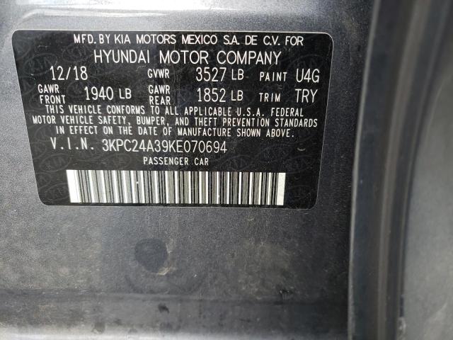 Photo 11 VIN: 3KPC24A39KE070694 - HYUNDAI ACCENT SE 