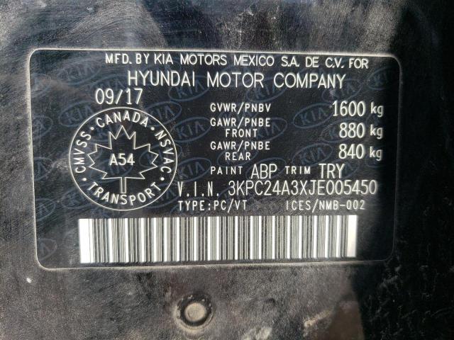 Photo 11 VIN: 3KPC24A3XJE005450 - HYUNDAI ACCENT 