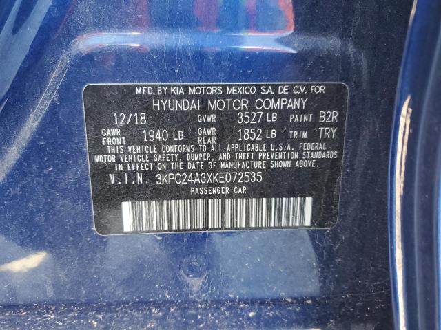 Photo 11 VIN: 3KPC24A3XKE072535 - HYUNDAI ACCENT 