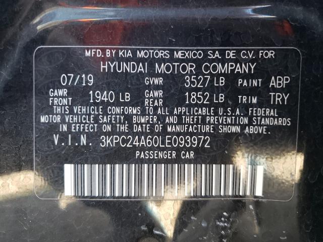 Photo 9 VIN: 3KPC24A60LE093972 - HYUNDAI ACCENT SE 