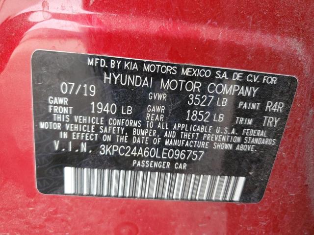 Photo 9 VIN: 3KPC24A60LE096757 - HYUNDAI ACCENT SE 