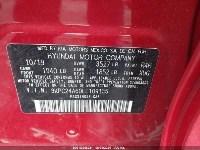 Photo 8 VIN: 3KPC24A60LE109135 - HYUNDAI ACCENT 