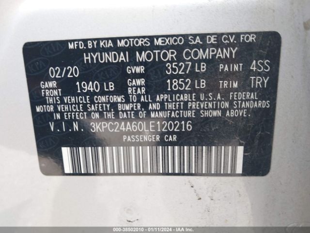 Photo 8 VIN: 3KPC24A60LE120216 - HYUNDAI ACCENT 