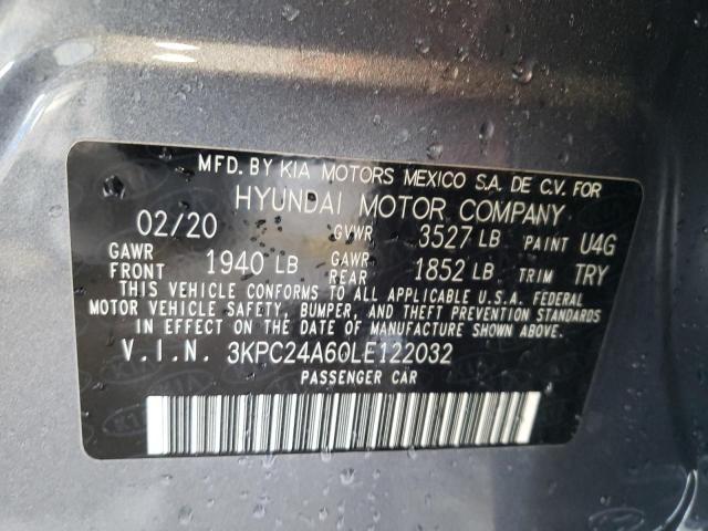 Photo 9 VIN: 3KPC24A60LE122032 - HYUNDAI ACCENT SE 