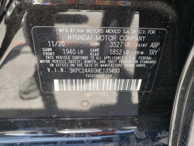 Photo 9 VIN: 3KPC24A60ME135493 - HYUNDAI ACCENT SE 