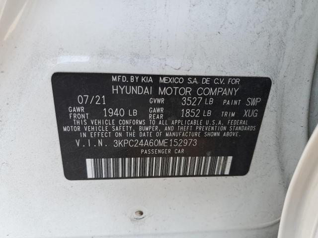 Photo 11 VIN: 3KPC24A60ME152973 - HYUNDAI ACCENT SE 