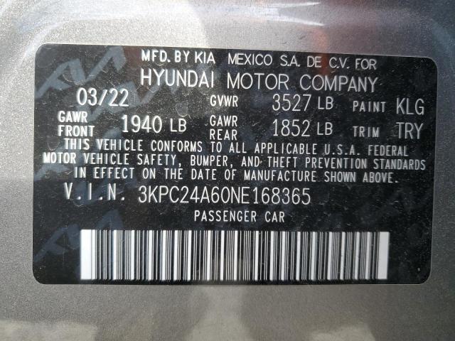 Photo 11 VIN: 3KPC24A60NE168365 - HYUNDAI ACCENT 