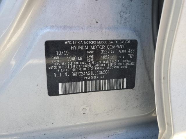 Photo 11 VIN: 3KPC24A61LE106504 - HYUNDAI ACCENT SE 