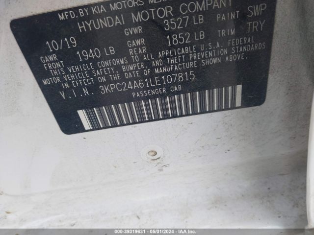 Photo 8 VIN: 3KPC24A61LE107815 - HYUNDAI ACCENT 