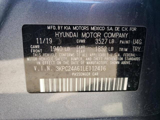 Photo 9 VIN: 3KPC24A61LE112416 - HYUNDAI ACCENT SE 