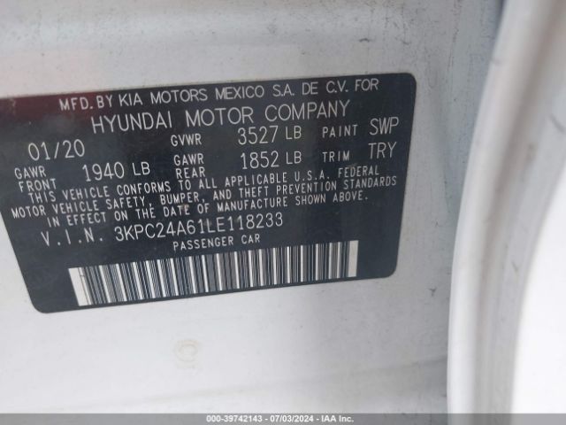 Photo 8 VIN: 3KPC24A61LE118233 - HYUNDAI ACCENT 