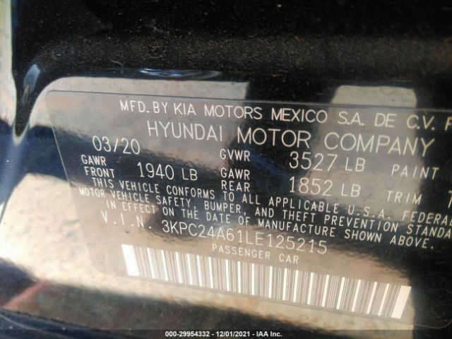 Photo 8 VIN: 3KPC24A61LE125215 - HYUNDAI ACCENT 