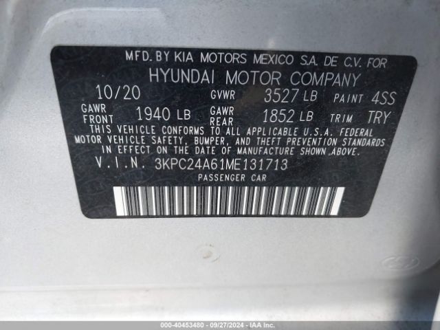 Photo 8 VIN: 3KPC24A61ME131713 - HYUNDAI ACCENT 