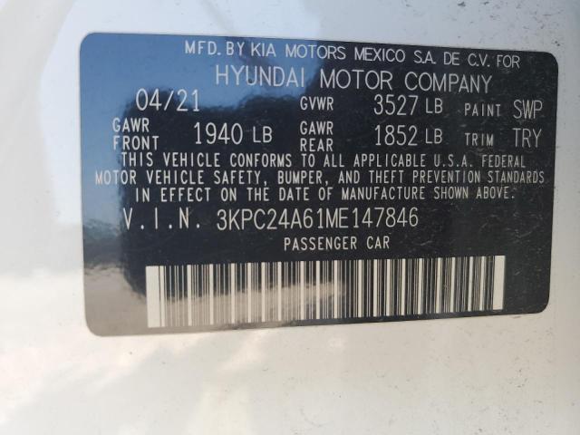 Photo 12 VIN: 3KPC24A61ME147846 - HYUNDAI ACCENT 