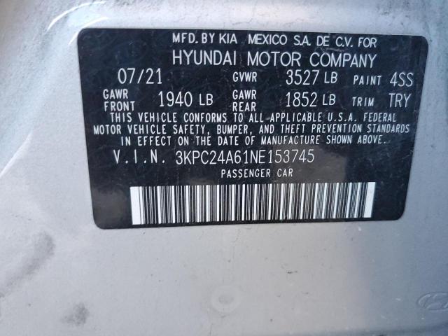 Photo 12 VIN: 3KPC24A61NE153745 - HYUNDAI ACCENT SE 